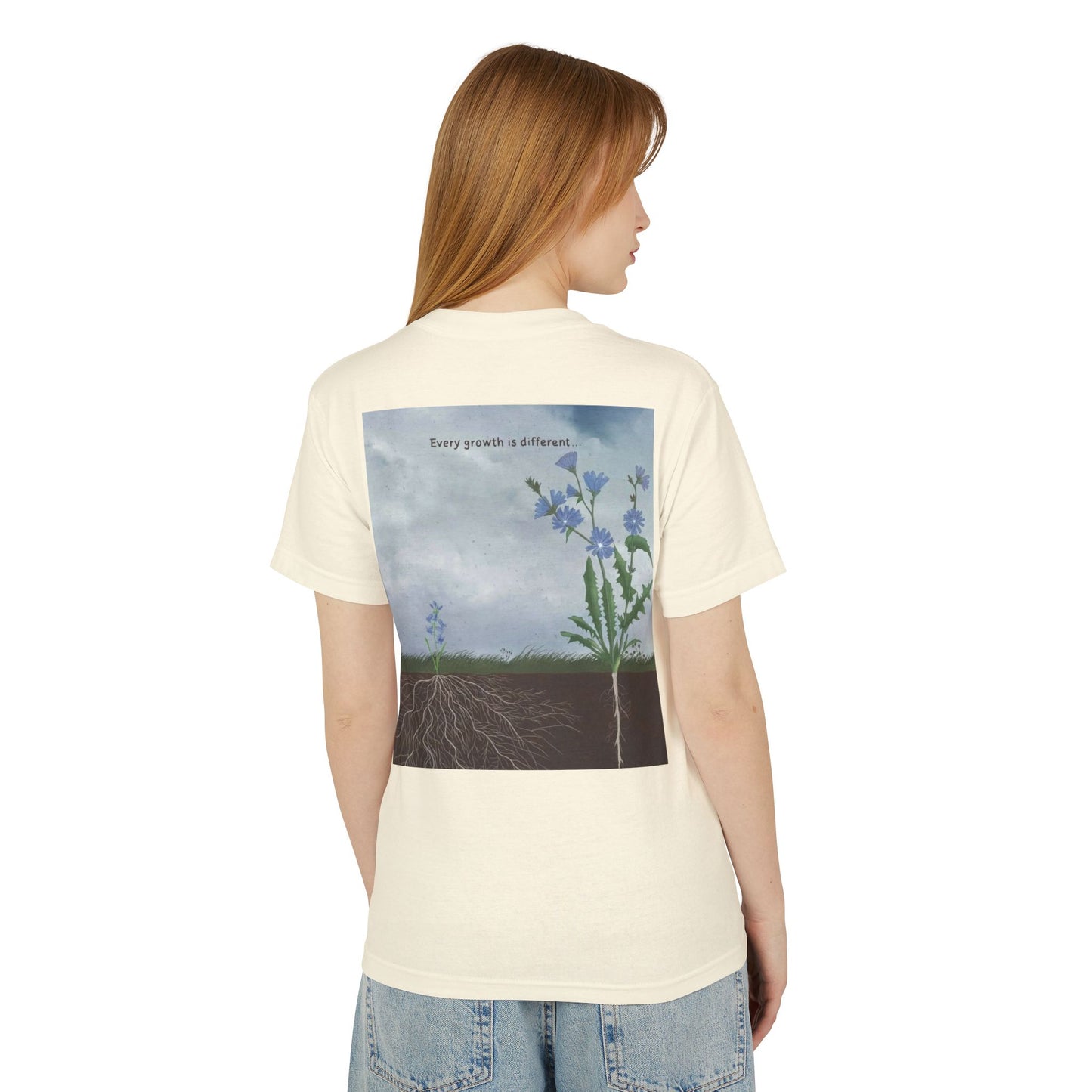 Unisex Garment-Dyed Heavyweight Cotton Tee - Every Growth is Different