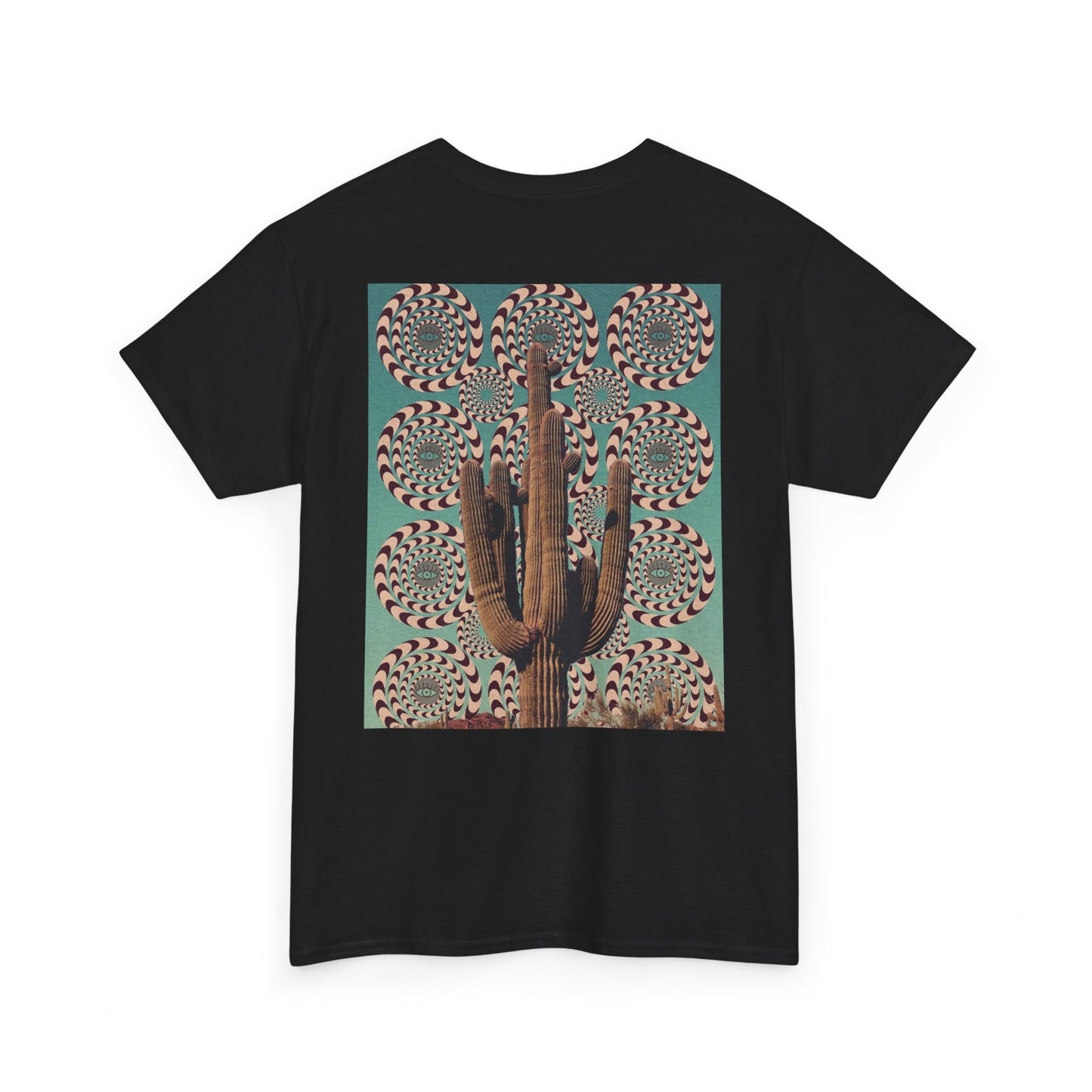 Mystical Unisec Tee - Southwest Aesthetic Cactus & Eye Design