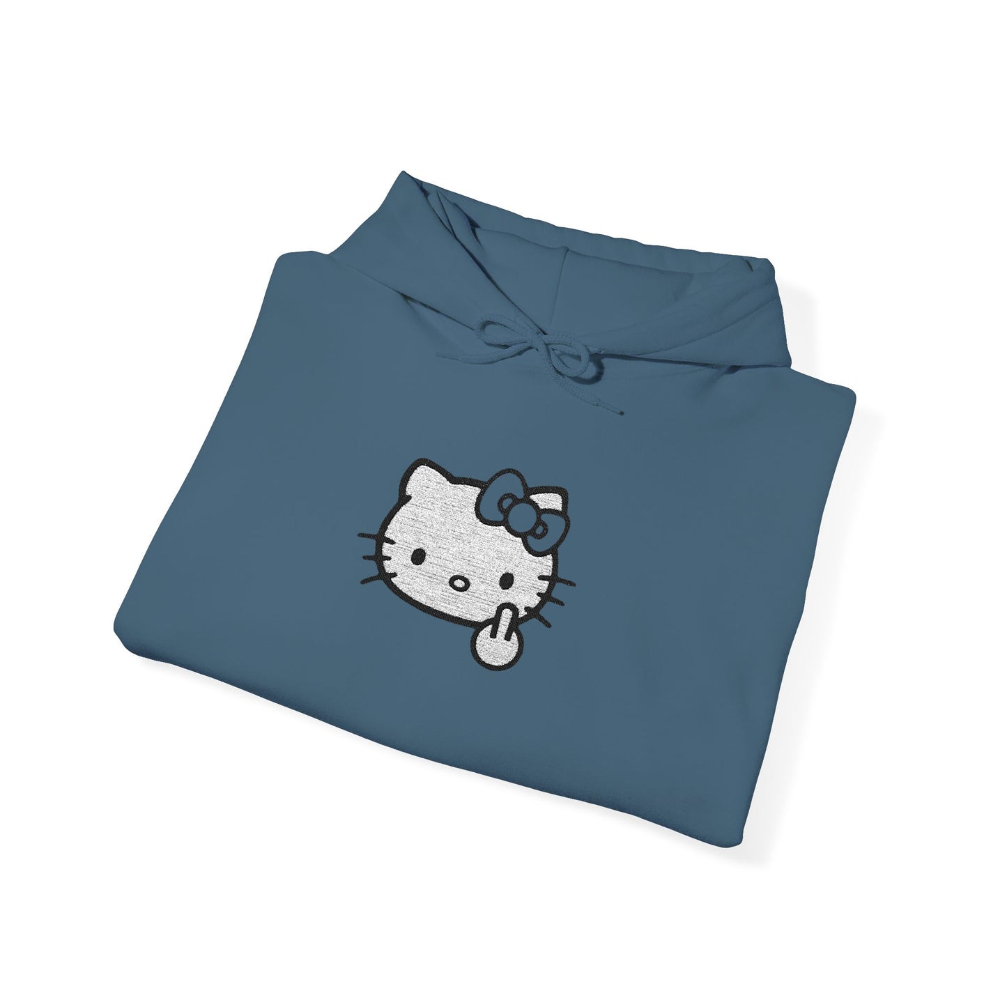 Hello Kitty Fuck Off Sign Unisex Hoodie - Cute Kawaii Graphic Pullover