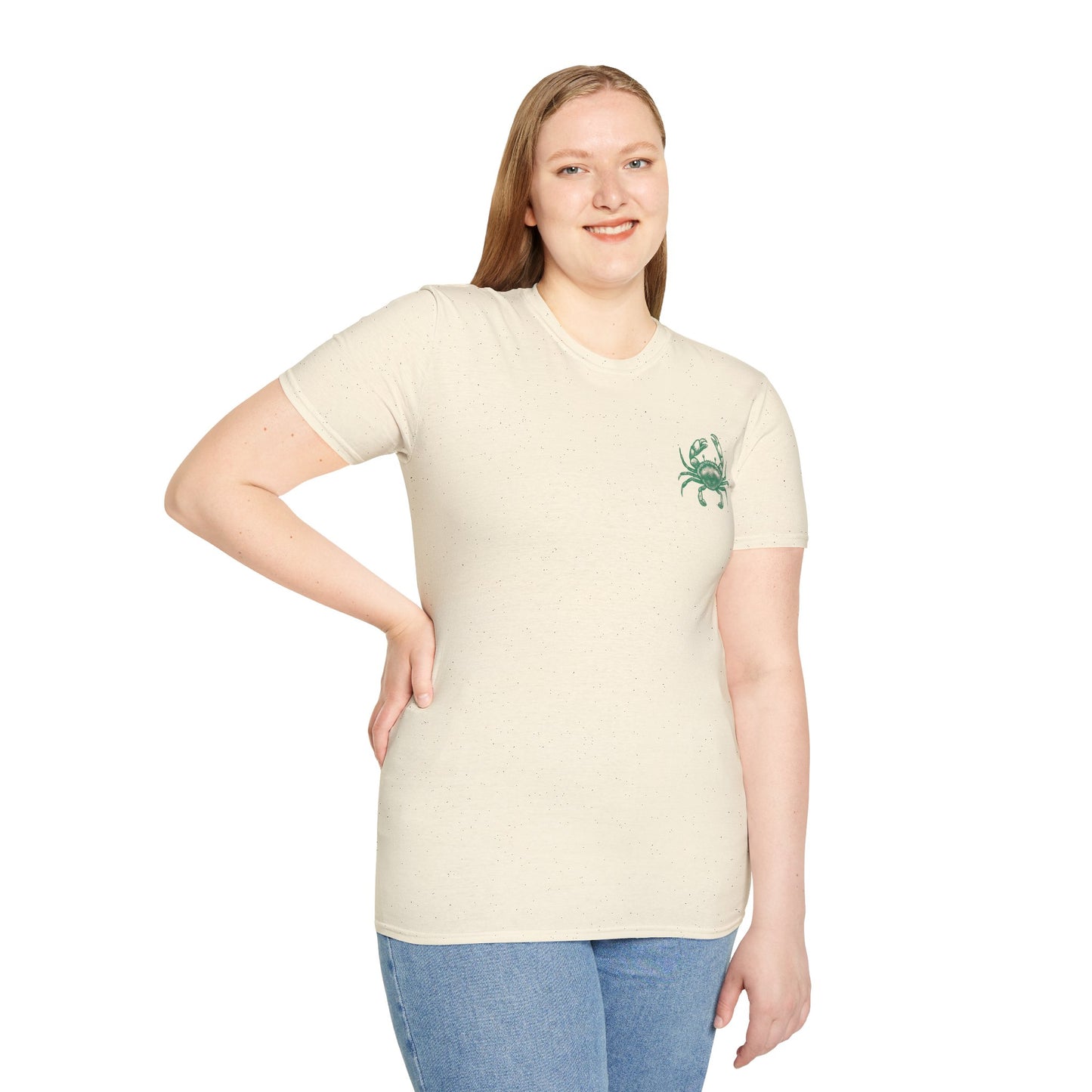Unisex Fun T-Shirt — 'Tough and Tendy' Crab Graphic Design Tee