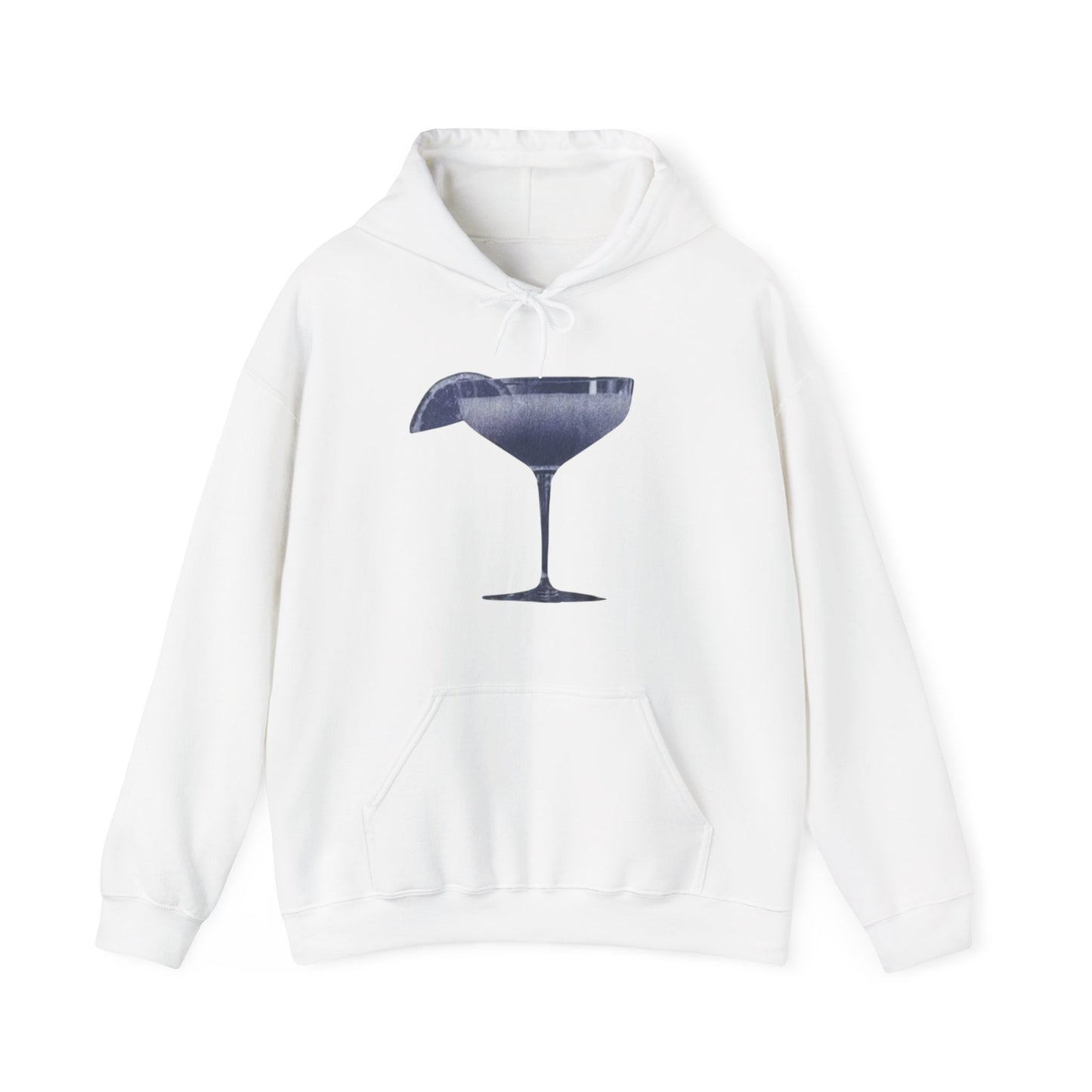 Cocktail Glass Hoodie - Vintage Martini Graphic Sweatshirt