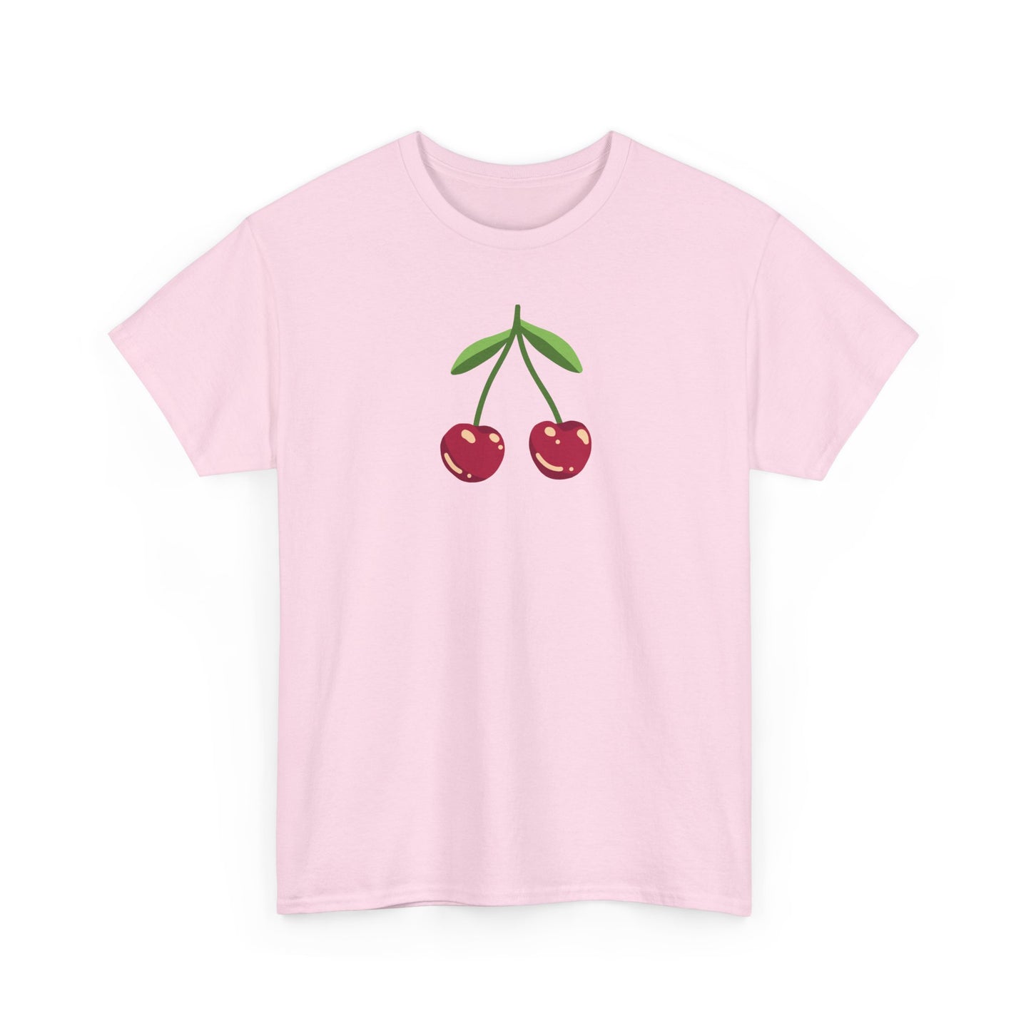 Cute Cherry Embroidery T-Shirt – Summer Style for Everyone
