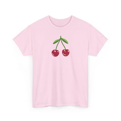 Cute Cherry Embroidery T-Shirt – Summer Style for Everyone