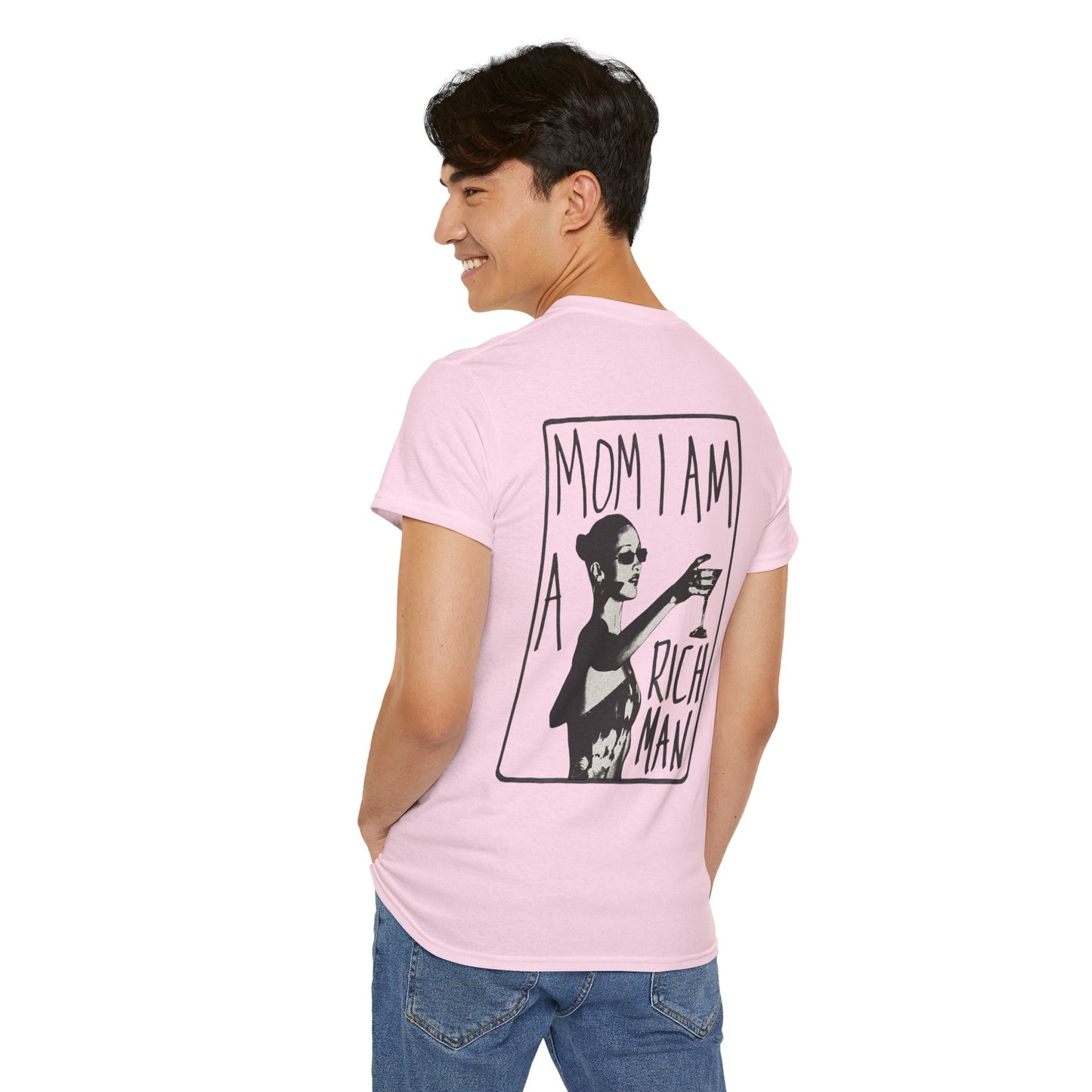 Cute Unisex T-Shirt - 'mom, i am rich man' Design