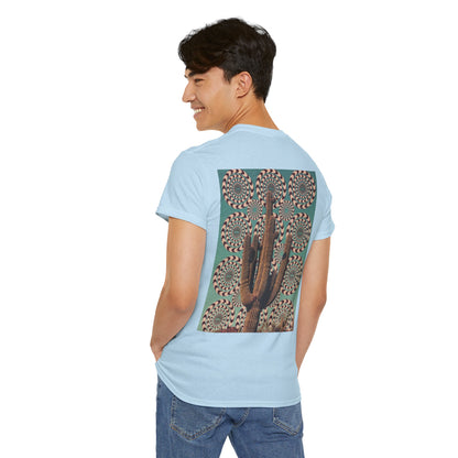 Mystical Unisec Tee - Southwest Aesthetic Cactus & Eye Design