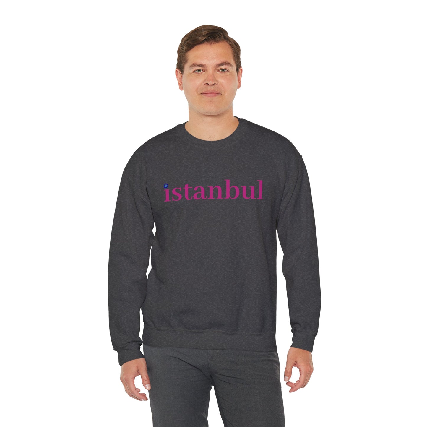 Unisex Heavy Blend™ Crewneck Sweatshirt - İstanbul with Meaningful Sign