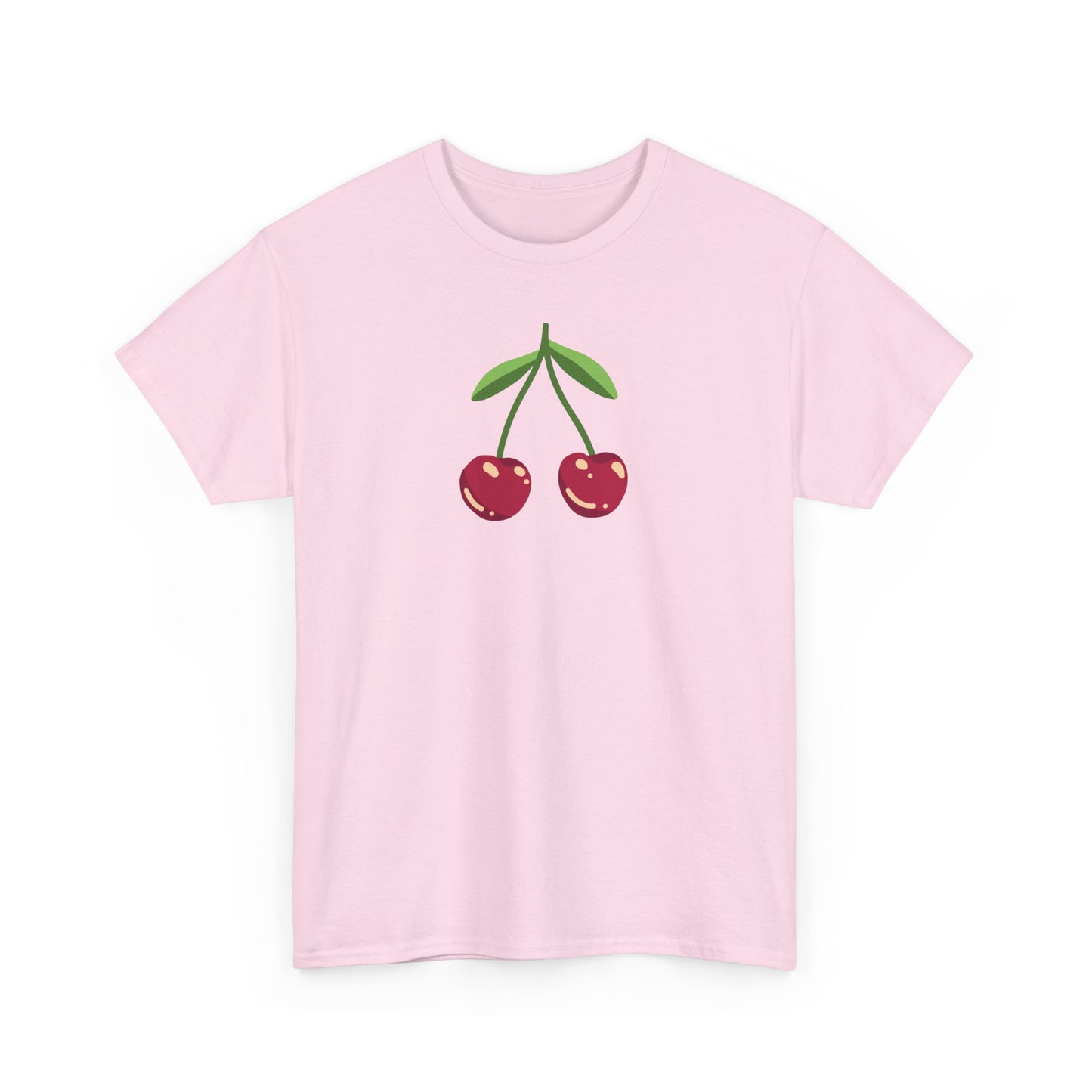 Cute Cherry Embroidery T-Shirt – Summer Style for Everyone