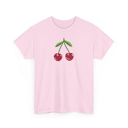 Cute Cherry Embroidery T-Shirt – Summer Style for Everyone