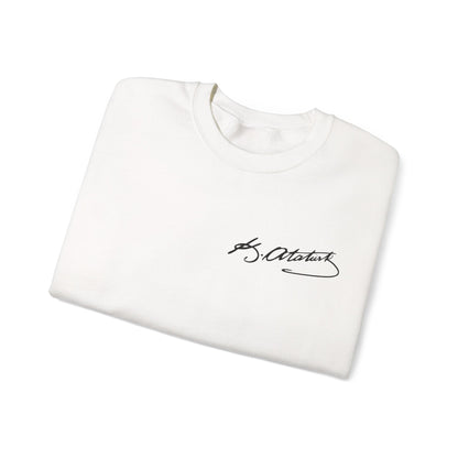 ATA Heritage - Unisex Heavy Blend™ Crewneck Sweatshirt with Signature of Father of Turks
