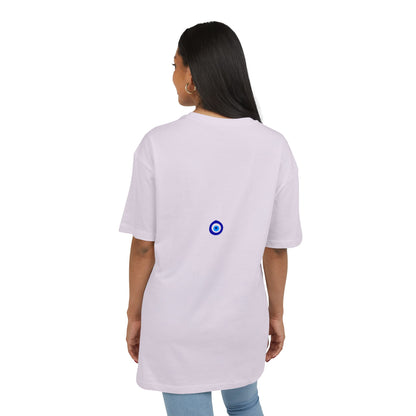 Oversize Tee with Evil Eye Sembol - Unisex T-shirt