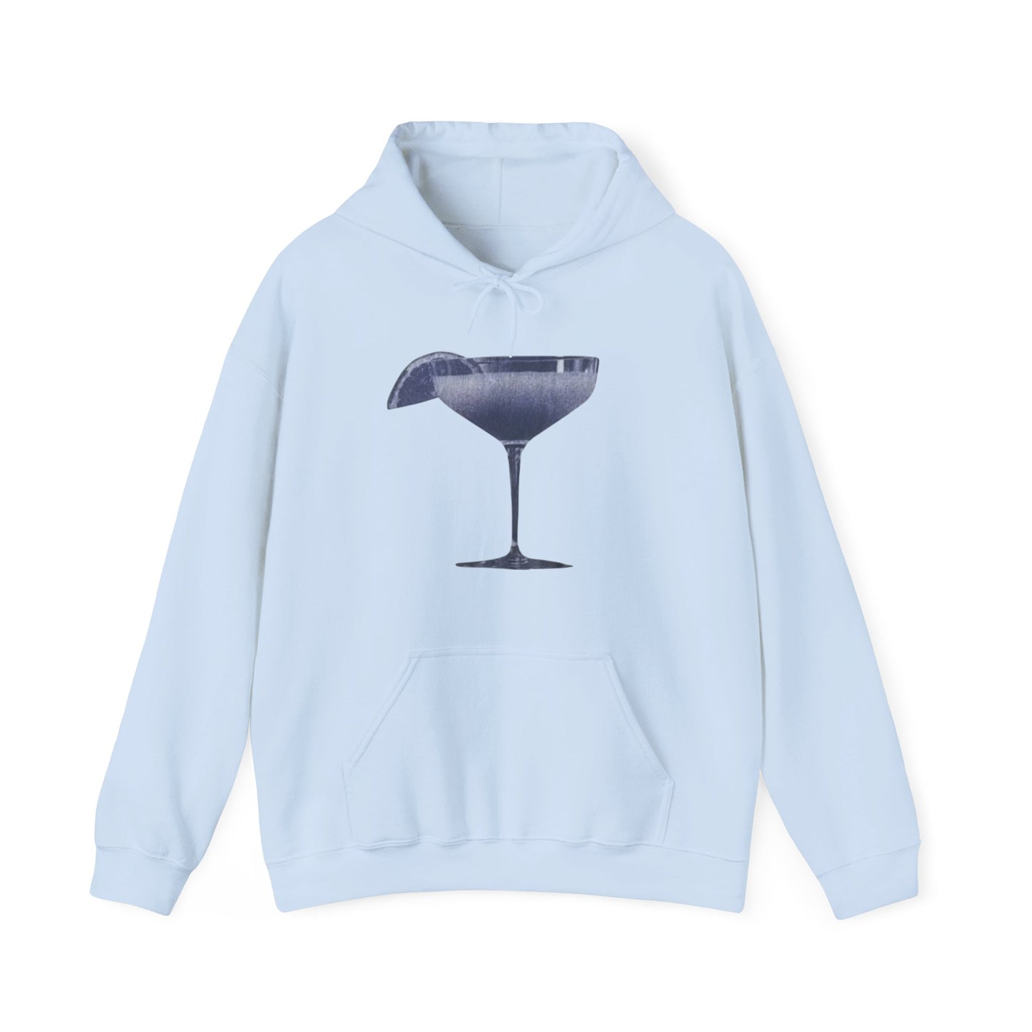 Cocktail Glass Hoodie - Vintage Martini Graphic Sweatshirt