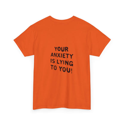 Anxiety Awareness Unisex Tee - Cool & Direct Statement T-shirt