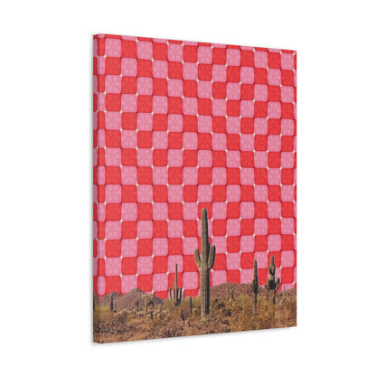 Stretched Canvas with Southwest Surrealism Art – Modern Desert Decor