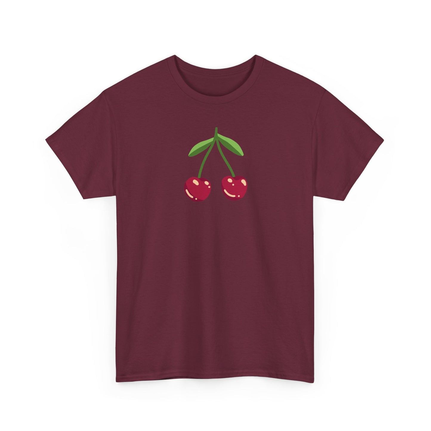 Cute Cherry Embroidery T-Shirt – Summer Style for Everyone