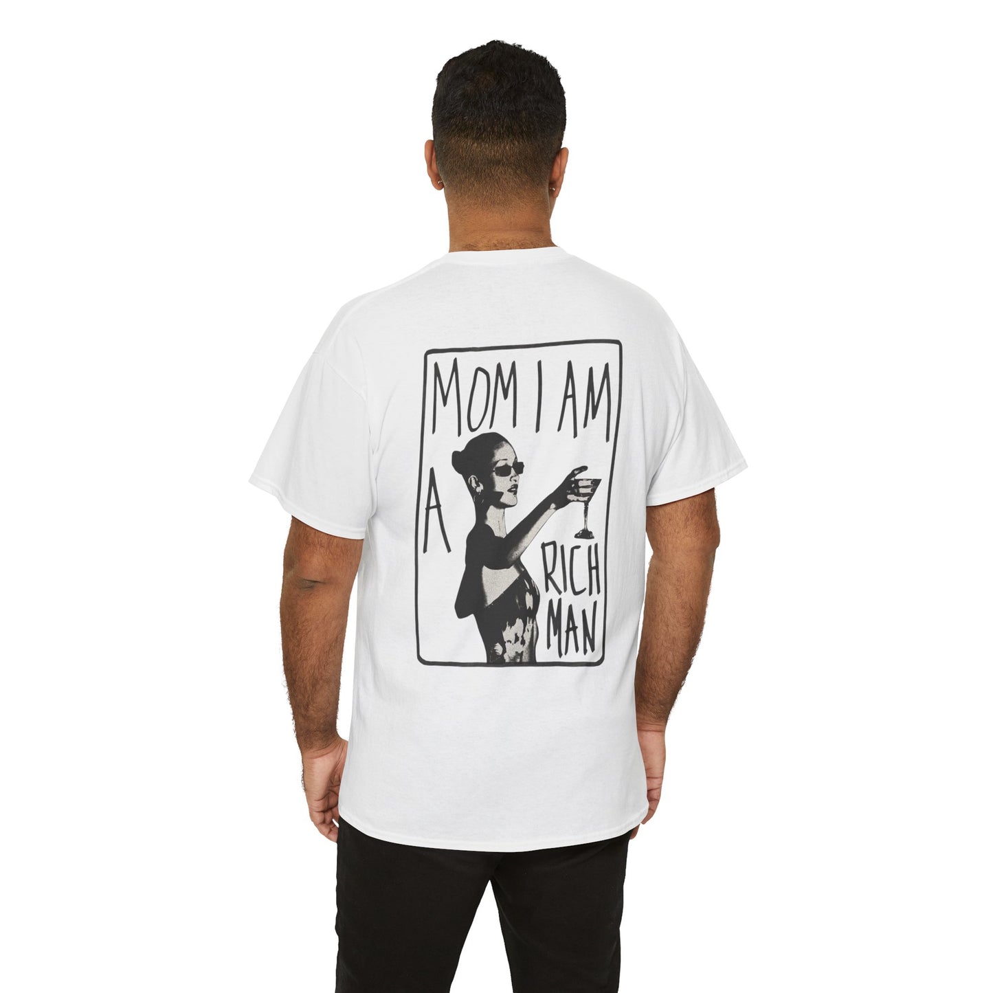 Cute Unisex T-Shirt - 'mom, i am rich man' Design