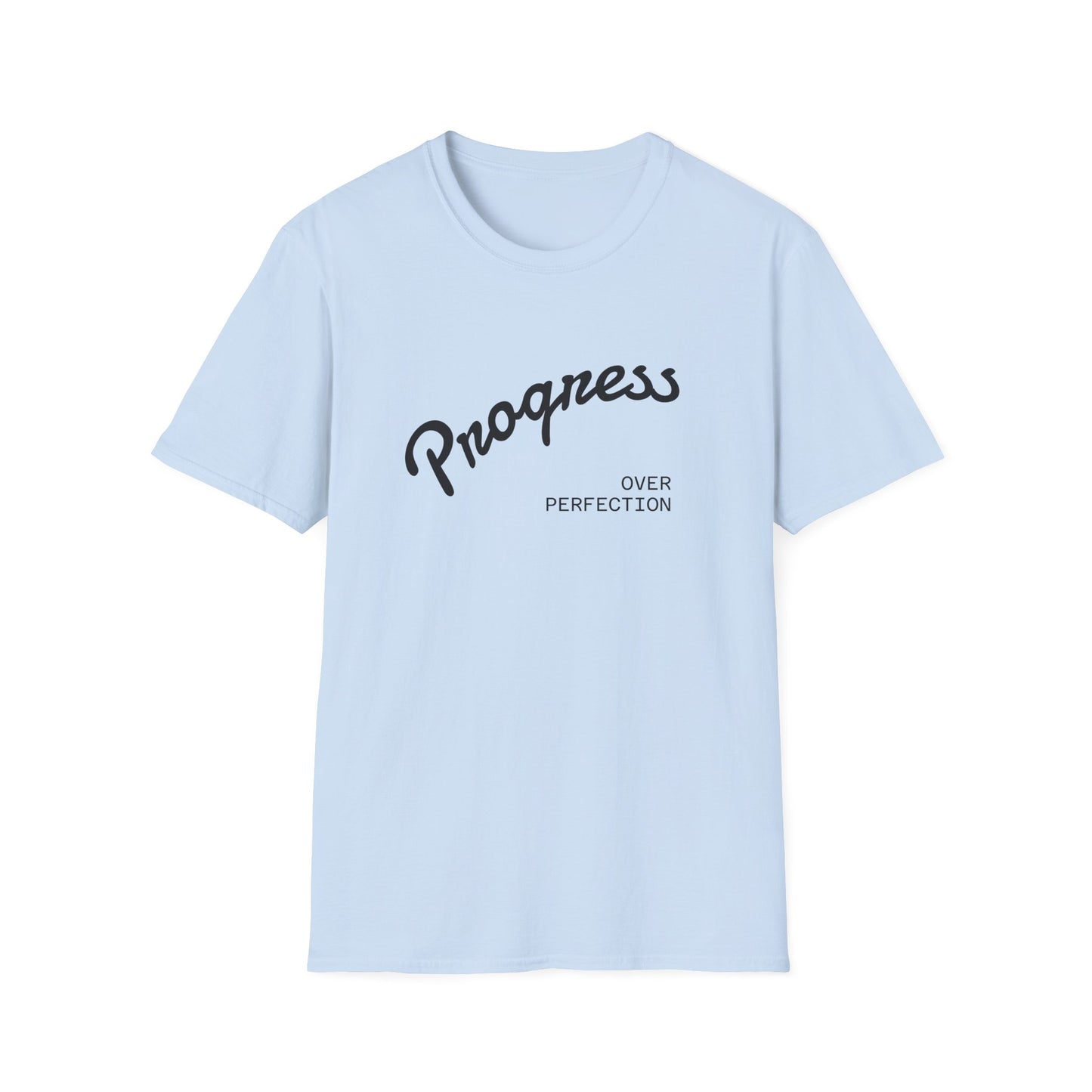 Motivational Tee: Progress Over Perfection Unisex T-Shirt