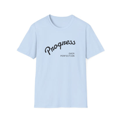 Motivational Tee: Progress Over Perfection Unisex T-Shirt