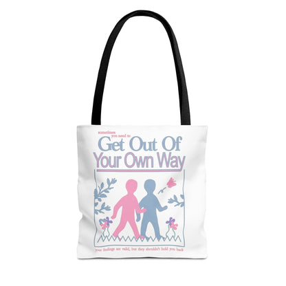 Cute & Minimalist Glass Design Tote Bag - They are just thoughts.