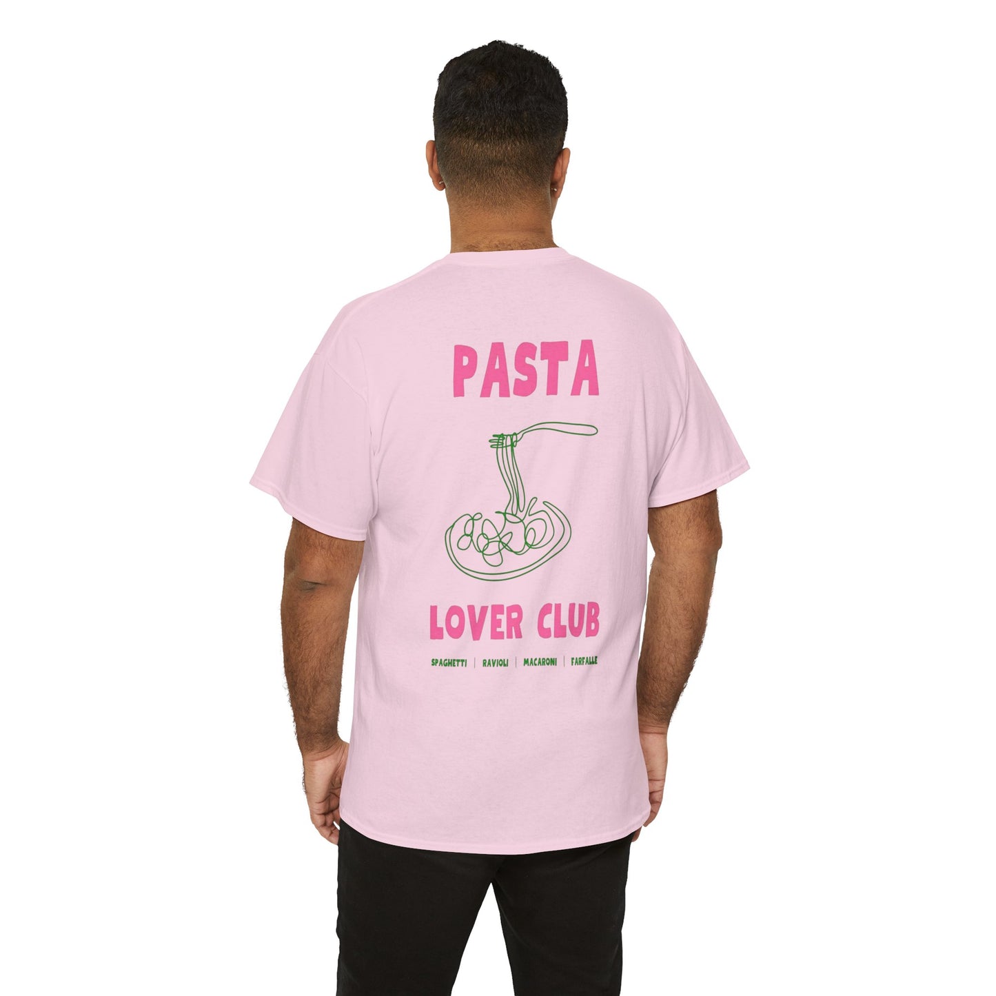 Cool Pasta Design T-Shirt - Pasta Lover Club Unisex Heavy Cotton Tee