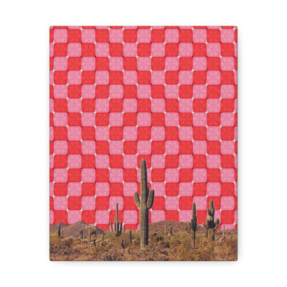 Stretched Canvas with Southwest Surrealism Art – Modern Desert Decor