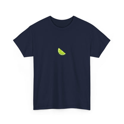 Minimal Lime Embroidered Tee – Fresh & Tangy Summer Shirt