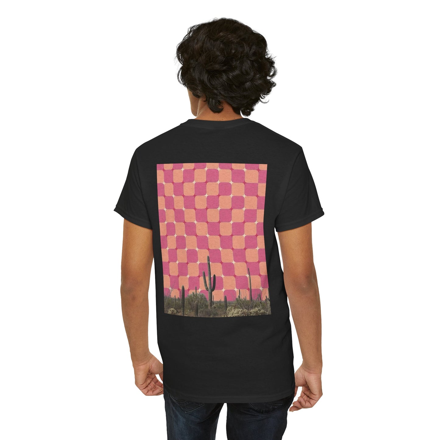 Southwest Aesthetic Mystical Cactus Design - Unisex Garment-Dyed Tee
