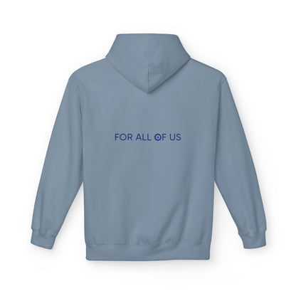 Evil Eye "forallofus" Hoodie — Protective Symbol Fleece Sweatshirt