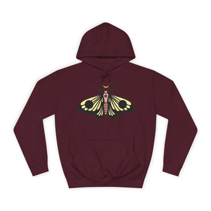Unisex College Hoodie - Deal with it! - Minimalist Butterfly