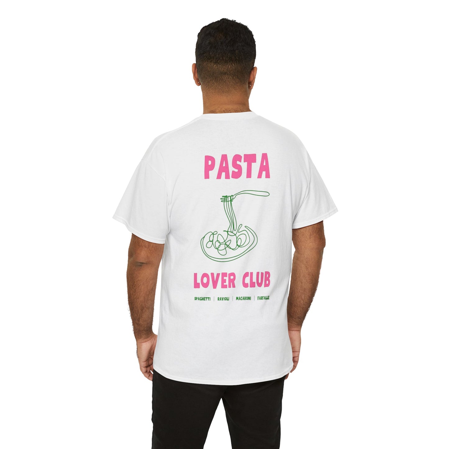 Cool Pasta Design T-Shirt - Pasta Lover Club Unisex Heavy Cotton Tee