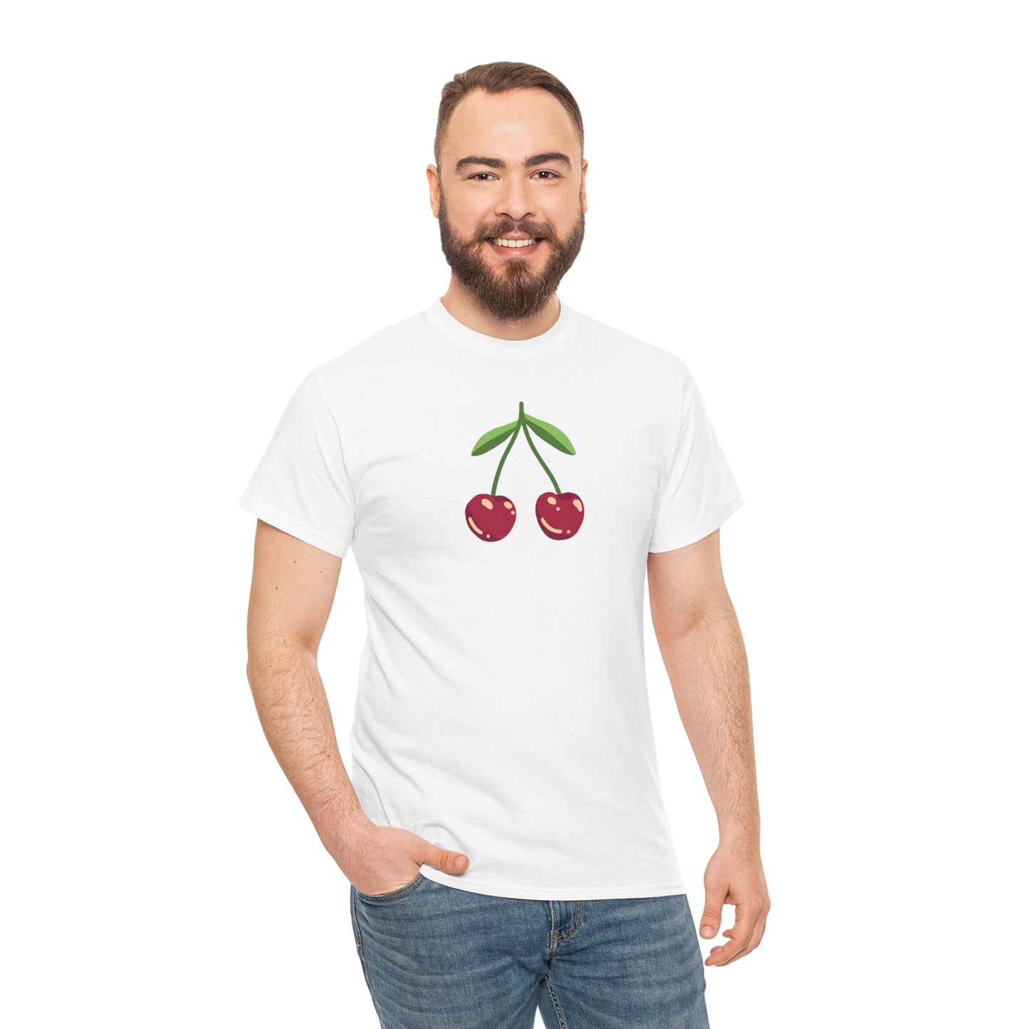 Cute Cherry Embroidery T-Shirt – Summer Style for Everyone