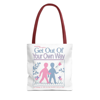 Cute & Minimalist Glass Design Tote Bag - They are just thoughts.