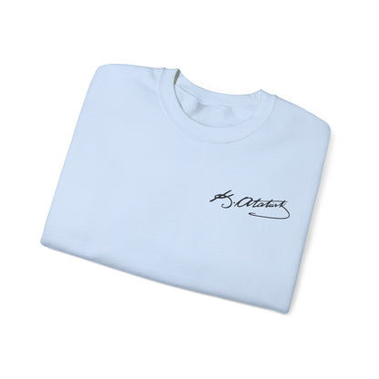 ATA Heritage - Unisex Heavy Blend™ Crewneck Sweatshirt with Signature of Father of Turks
