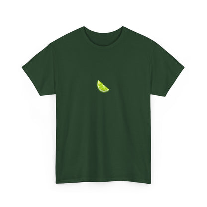 Minimal Lime Embroidered Tee – Fresh & Tangy Summer Shirt