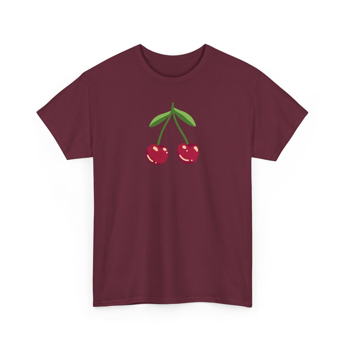 Cute Cherry Embroidery T-Shirt – Summer Style for Everyone