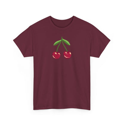 Cute Cherry Embroidery T-Shirt – Summer Style for Everyone