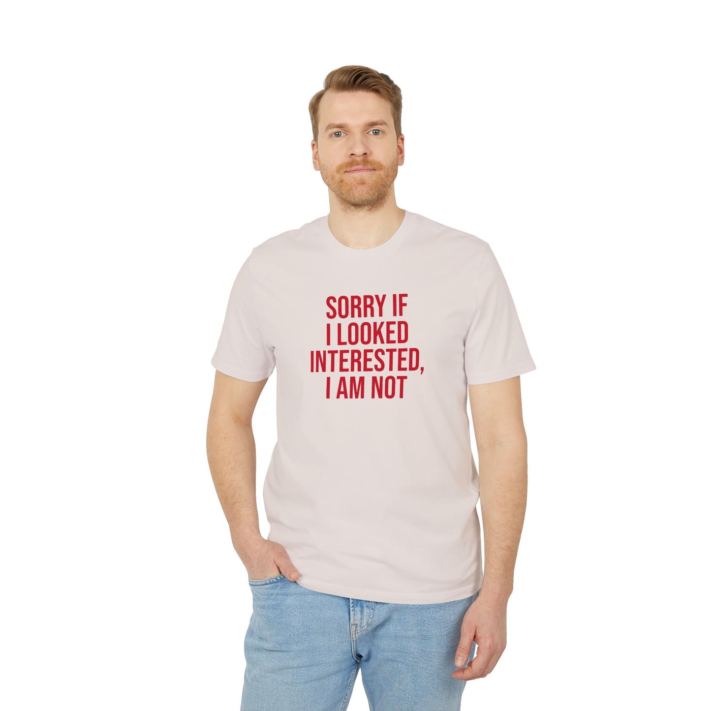 Graphic Unisex Tee - 'Not Interested' Cool and Direct Design T-Shirt