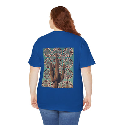 Southwest Aesthetic Mystical Cactus & Eye Design - Unisex Garment-Dyed