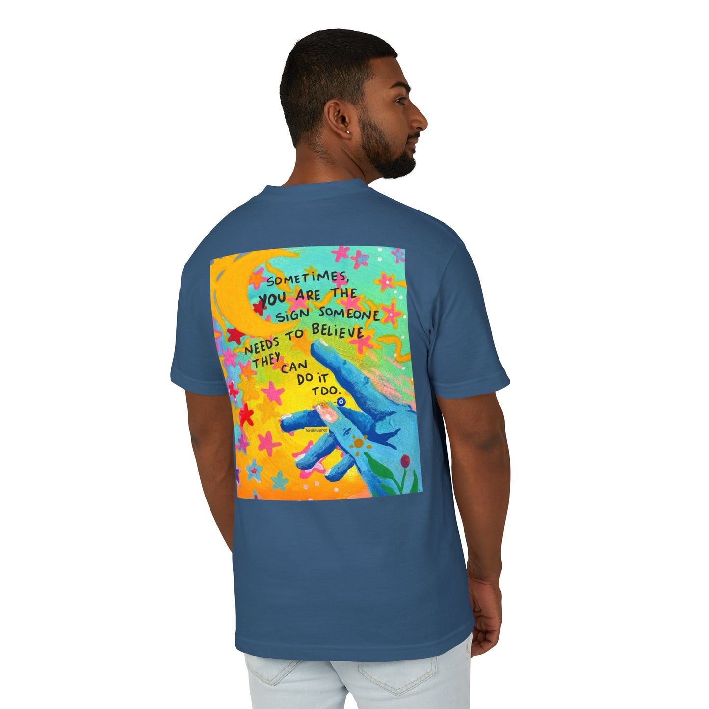 Unisex Garment-Dyed Heavyweight Cotton Tee - Be the Reason.