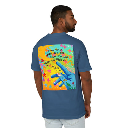 Unisex Garment-Dyed Heavyweight Cotton Tee - Be the Reason.