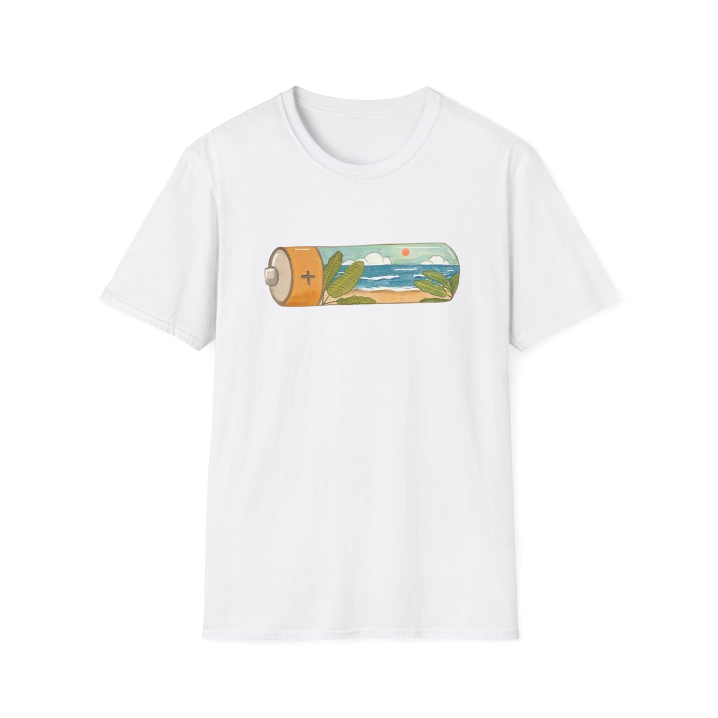 Eco Battery Beach Unisex Graphic T-Shirt