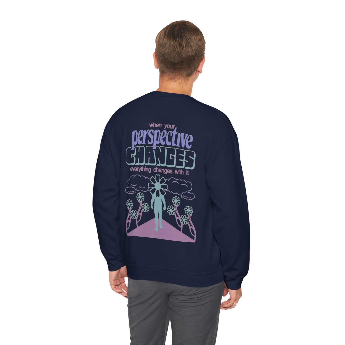 Unisex Heavy Blend™ Crewneck Sweatshirt - Change Your Perspective