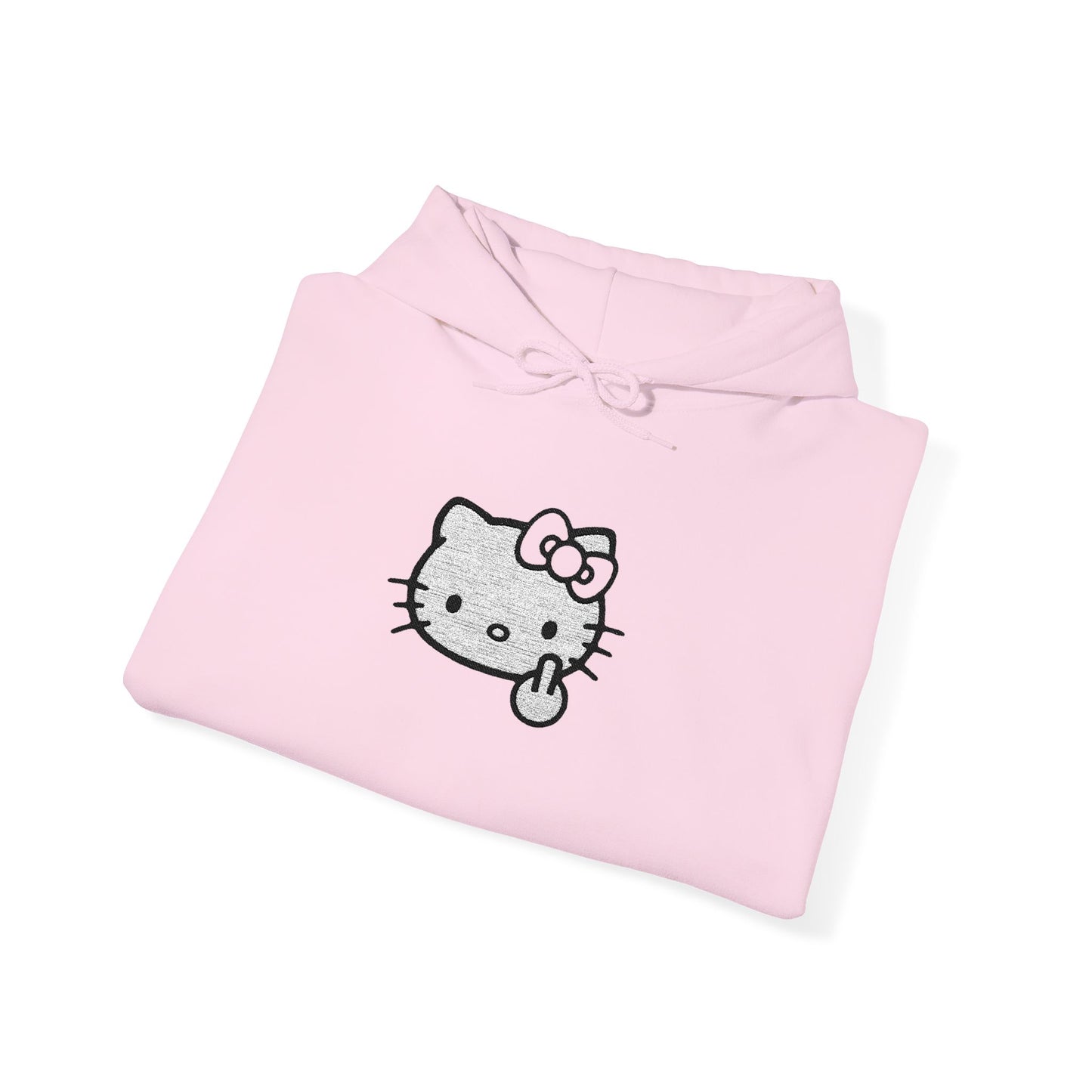 Hello Kitty Fuck Off Sign Unisex Hoodie - Cute Kawaii Graphic Pullover