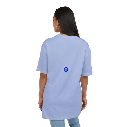 Oversize Tee with Evil Eye Sembol - Unisex T-shirt