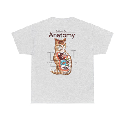 Funny Cat Anatomy Unisex Tee - Mouse, Goldfish Bowl, Love Birds Design
