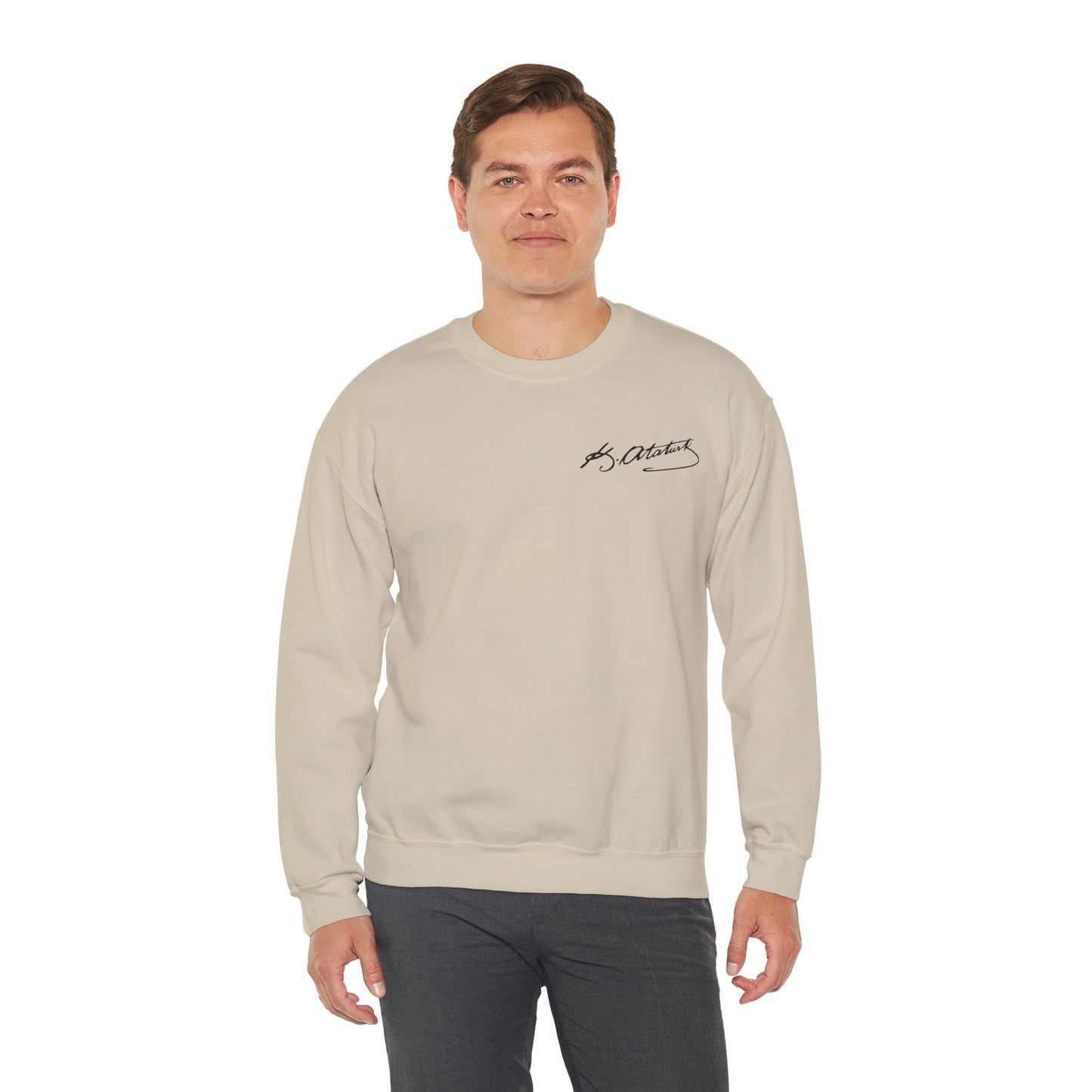 ATA Heritage - Unisex Heavy Blend™ Crewneck Sweatshirt with Signature of Father of Turks