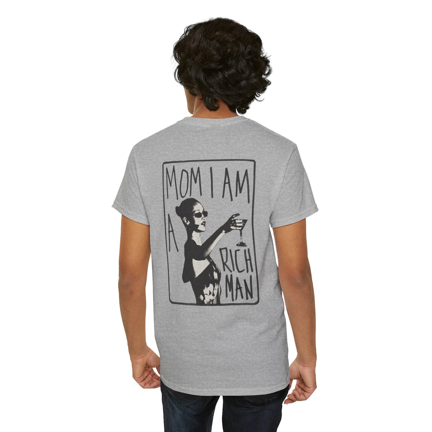 Cute Unisex T-Shirt - 'mom, i am rich man' Design