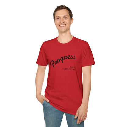Motivational Tee: Progress Over Perfection Unisex T-Shirt