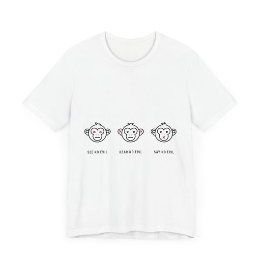 Unisex Jersey Short Sleeve Tee - No Evil