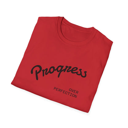 Motivational Tee: Progress Over Perfection Unisex T-Shirt