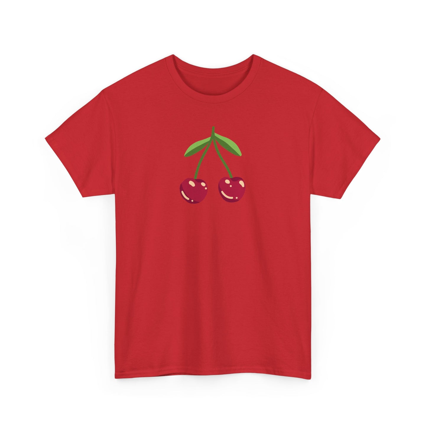 Cute Cherry Embroidery T-Shirt – Summer Style for Everyone